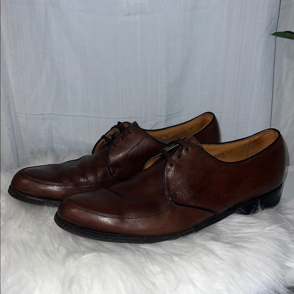 Deadstock Vintage 60s 1968 Florsheim 31714 The Laurel Brown Apron Front Shoe 12B - Picture 3 of 6